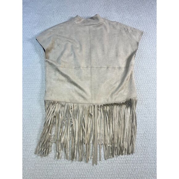 Karen Kane USA Made Fringe Sleeveless Vest Bohemian Festival Top XL - Picture 2 of 7
